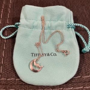 Tiffany & Co. Crescent Moon Pendant Necklace SOLD